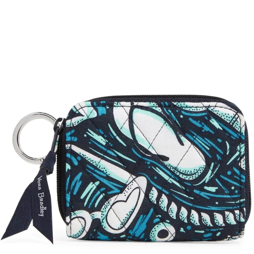 Vera Bradley Shore Enough RFID Petite Zip-Around Wallet in Signature Cot…